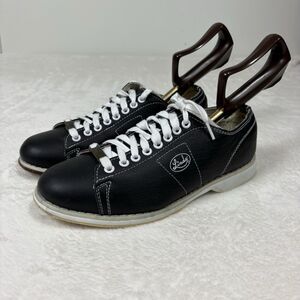Linds Classic Black Leather Bowling Shoes Men’s Size 7 D Right Handed #2754